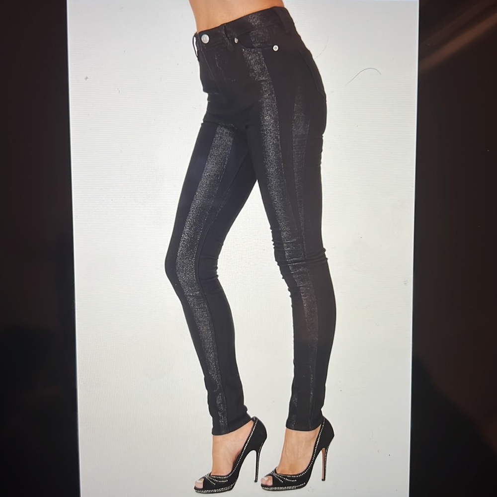 🔥IRO 🔥skinny Drake Metallic Stripe Jean